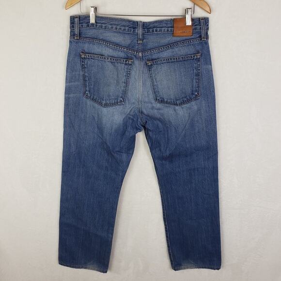 J Brand Slim Straight Jeans Men 34x27 Kane Tailored Length Blue Denim 5 Pocket - Picture 3 of 5